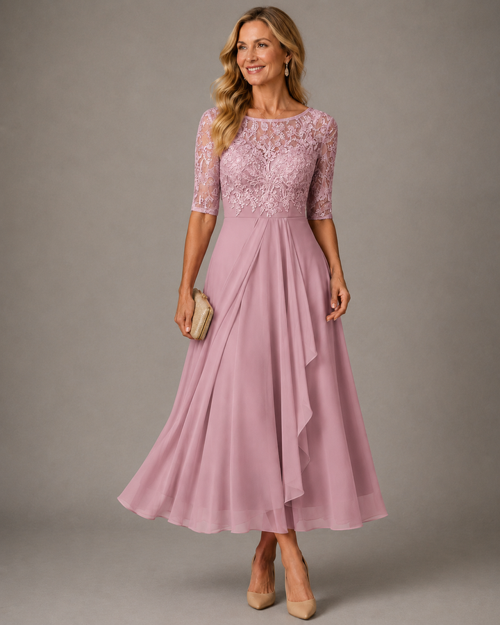 Rosa | Lace Midi Dress