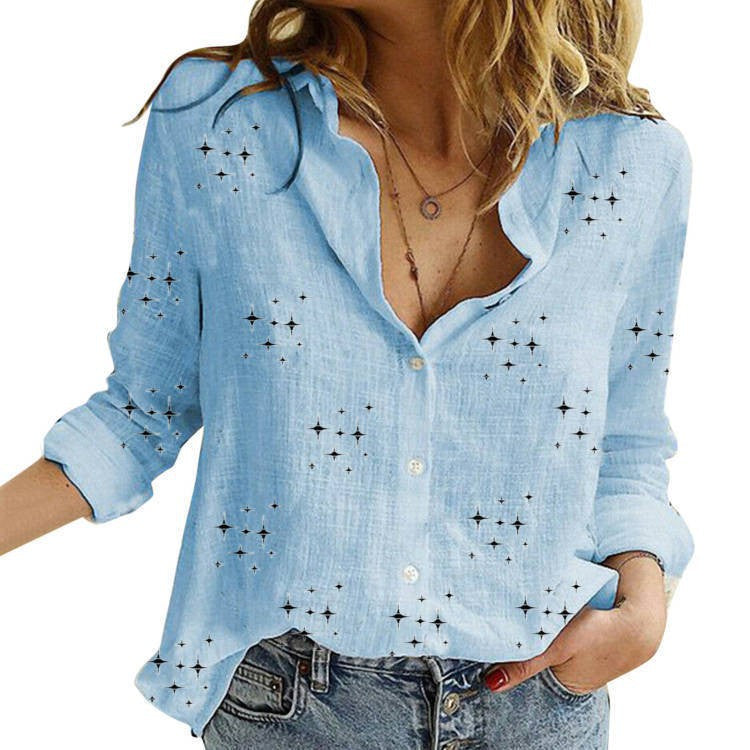 Sandra | Classic Women Printed Blouse