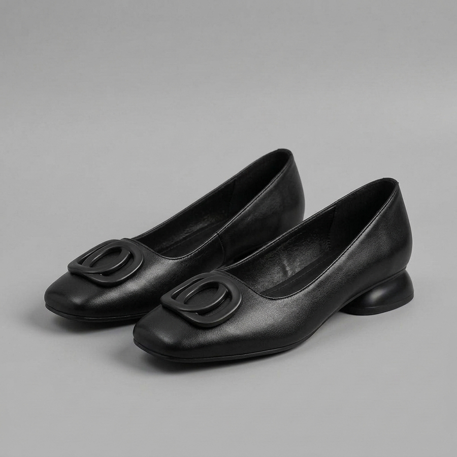 Opium Leather Flats