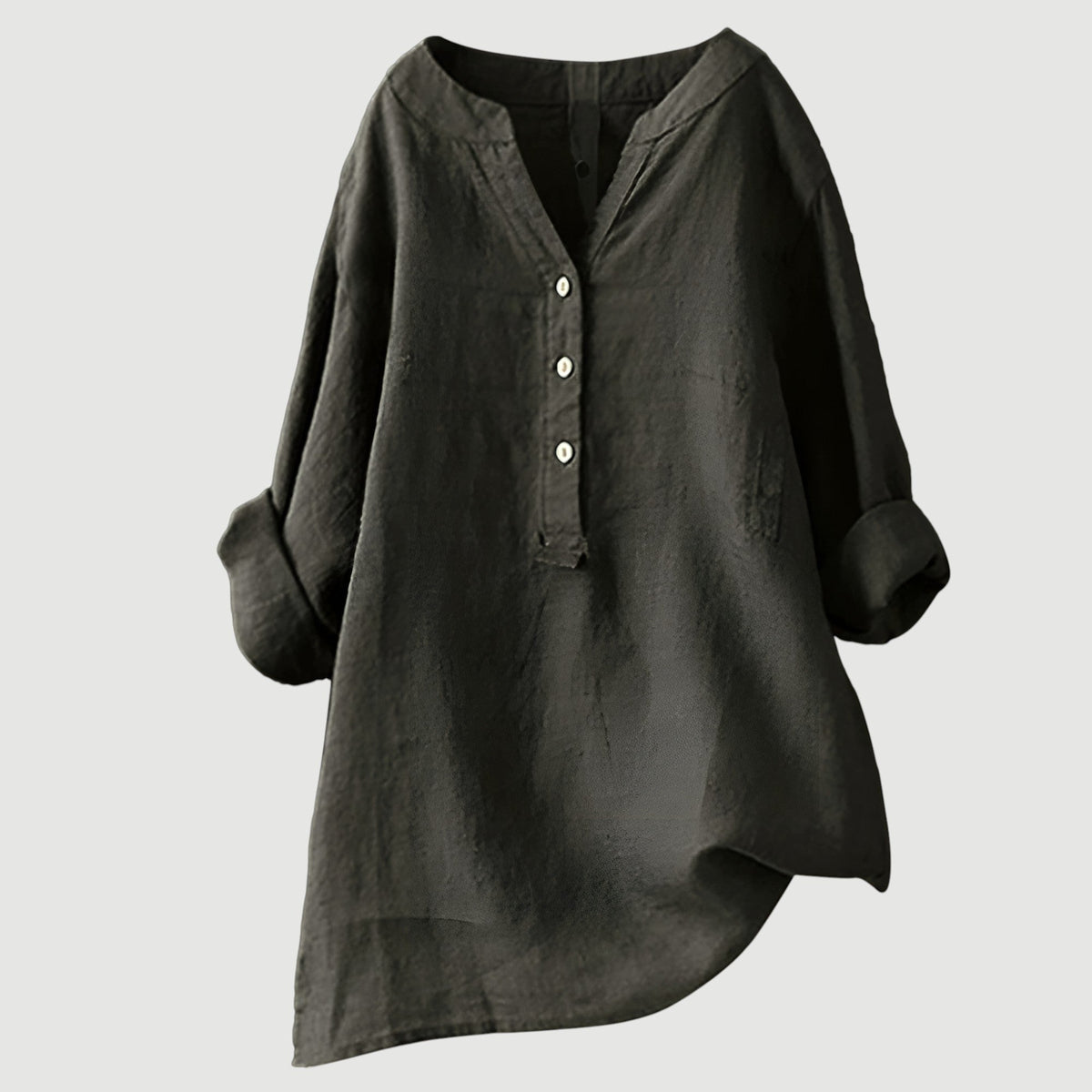 Harriet | Relaxed Button Linen Blouse